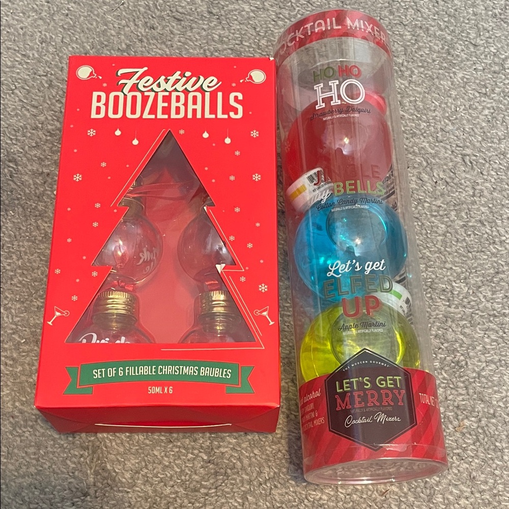 Festive Boozeballs Set - Red, Green, Blue